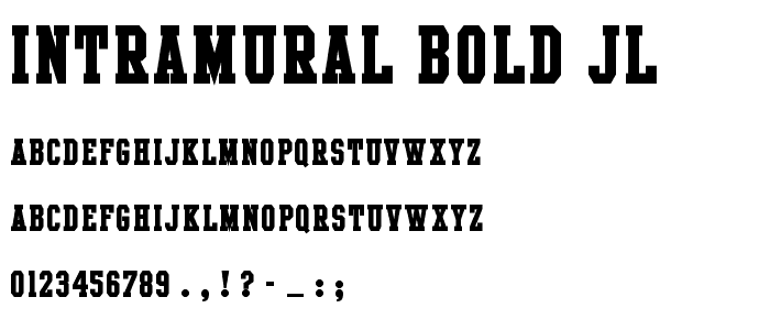 Intramural Bold JL font
